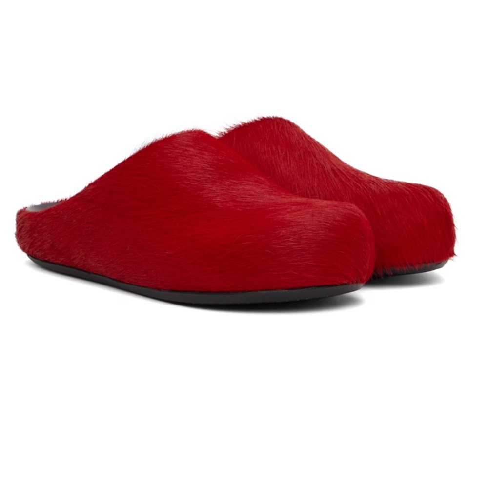 Marni Fussbett Sabot Fur Loafers